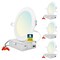 Sunperian 6 Inch Ultra Thin LED Recessed Downlights 5 CCT 2700K-5000K 12W 1000LM Dimmable 4-Pack SP34240-4PK - alternate 1